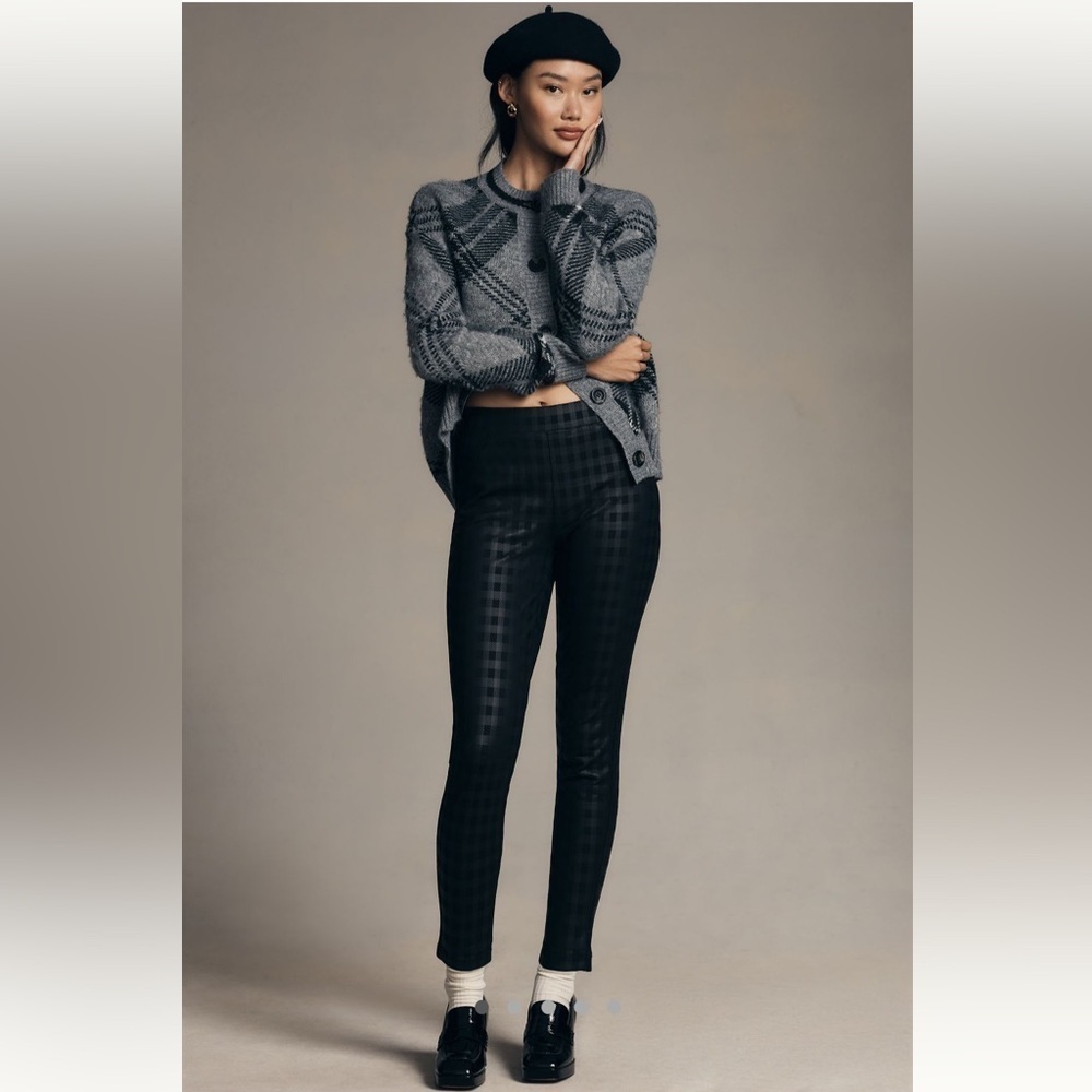 Anthropologie Sanctuary Runaway Black High-Waisted Leggings - Picture 1 of 7